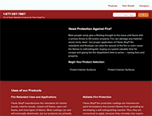 Tablet Screenshot of flamestop.com